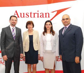 Авиакомпания Austrian Airlines отпраздновала 15-летие своей работы в Дубае 