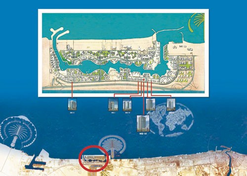 Marina Diamond Location Map