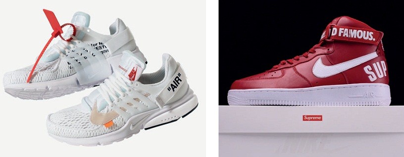 Кроссовки Nike x Off White The Ten Presto и Nike Air Force 1 и Supreme