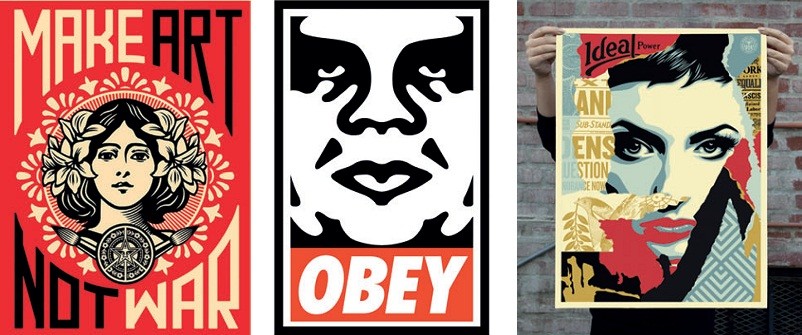 Работы американского художника Шепарда Фейри OBEY