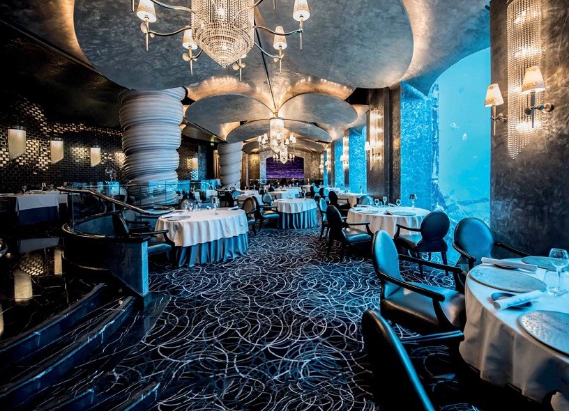 ресторан Ossiano в отеле Atlantis The Palm