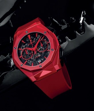 часы Hublot красные