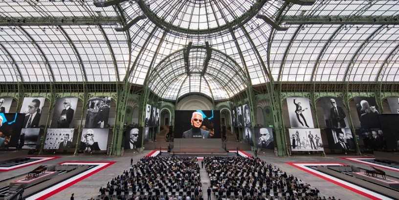 Памятный вечер в честь Карла Лагерфельда в Grand Palais