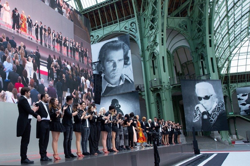 Памятный вечер в честь Карла Лагерфельда в Grand Palais