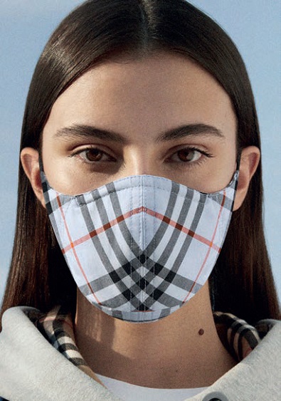Многоразовая защитная маска Burberry Pale Blue