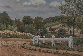 Картина The Road to Verrieres. Alfred Sisley