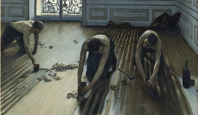 Картина Floor Scrapers. Gustave Caillebotte 